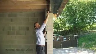 Roller garage door. How to measure up.