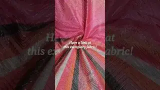 Gota Metallic Organza Fabric to glam up events! #fabcurate #fashion #shorts #stylingtips #organza