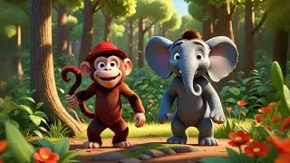 Funny Monkey Cap Cartoon