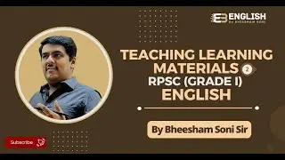 Teaching Learning Materials | Pedagogy | RPSC 1st Grade English Exam | By Bheesham Soni Sir - Part 2