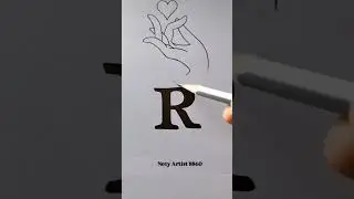 R Name drawing video #rnamelovestatus #youtubeshorts #shorts #viral #trending #viralshorts