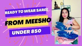 Meesho ready to wear saree under 850| Outfit collection for wedding under 850