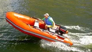 13' SATURN inflatable boat SD385 with 15HP and Central Console.
