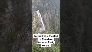 Karuru Falls, located in Aberdare National Park, Kenya #shorts