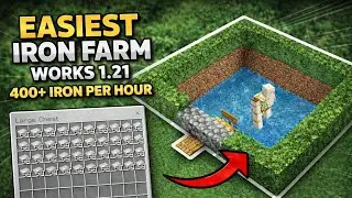 EASIEST Iron Farm in Minecraft 1.21 😱 | 400+ Iron Per Hour! (2026)