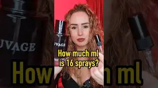 How Much ML is 16 sprays?