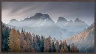 Golden Peaks and Quiet Valleys  Peaceful Autumn Morning in the Mountains