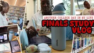 Finals study vlog📚| college day in my life, library study date, mini notion tour