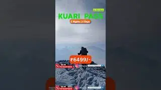❄️ Kuari Pass Snow Trek | Lord Curzon Trail Adventure | Auli Winter Wonderland #kuaripass #shorts