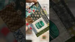 How to make a quilted mug rug (tea mat) using fabric markers#shorts#shorts#퀼트