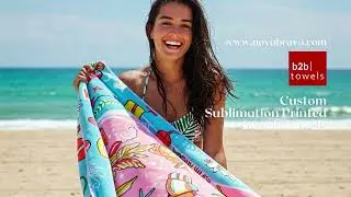 Custom Beach Towels and Accessories for Promotional Use | Branded Beach Ponchos and Bags with Logo