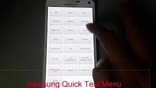 Samsung quick test by code