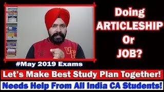 Needs Help From All India CA Students | Doing Articleship Or Job | Taranjit Singh RIPE