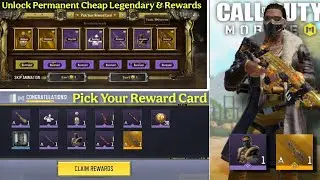 *NEW* How To Unlock Permanent Cheap Legendary Drh Purebred Weapon in Pick Your Reward Card Codm 2025