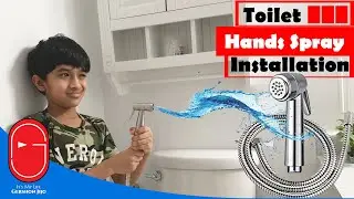 How To Install Toilet Hand Sprayer /Jet Sprayer - Easy DIY Bidet Home Installation - Gershon Jijo