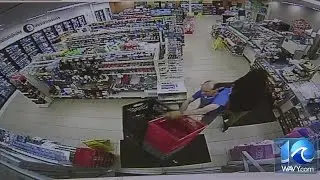Surveillance video of 7-Eleven robbery