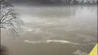 Jiul a depășit cota de inundație la Răcari. Terenuri agricole afectate