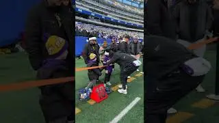 J.J. McCarthy with young Vikings fans in New York 💜