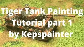 Tiger tank painting tutorial for Flames Of war - part 1 - base colours
