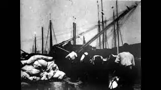 1900 - Launching of a stranded schooner from the docks at Galveston - Albert Smith (Vitagraph)