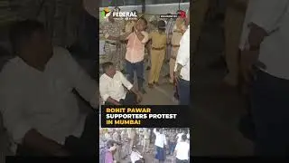 Rohit Pawar supporters protest outside police station over Assembly clash