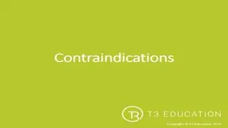 Sports Massage Theory:  Contraindications