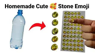 How to make Stone Sticker/Diy homemade stickers/How to make stickers at home/EmojiSticker making#diy