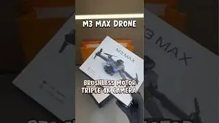 M3 Max Drone 🚁 Triple 4K Cameras + Brushless Motor + Obstacle Avoidance! #shorts