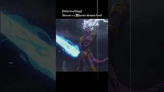 [Solo levelling] jinwoo vs☠️ baran the demon monarch #anime #shorts #sololeveling
