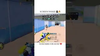 SCREEN SHAKE 🥷🔥 ! #shrots #1v4clutch  #bgmi #touopgaming