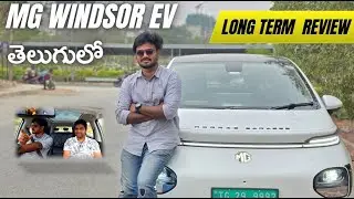 MG WINDSOR EV Long term Customer Review in telugu #mgwindsorev #windsorev #electriccar #review
