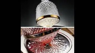 Rotating 1500ml Crystal Glass Wine Decanter