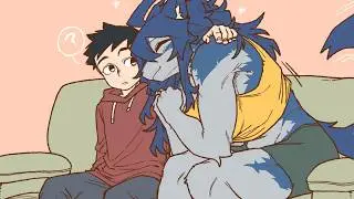 Werewolf Girlfriend Demand A Headpat  | れきDESU comic dub