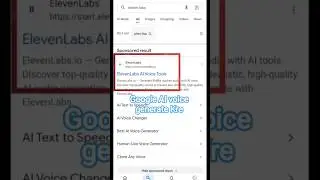 Google AI voice generates kre eleven labs se #viral #trending #tips #explorepage #smartphone #tech