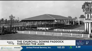 Ahead of a major renovation, here's a look at the Churchill Downs paddock throughout history