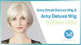 Парик Amy Small Deluxe и парик Amy Deluxe | Синтетические волосы на кружеве Ellen Wille | Цвет: светло-жемчужный