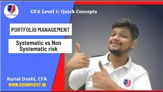 CFAL1-Quick Concepts: Systematic vs Non-Systematic risk and the analogy of Crossing Railway Tracks