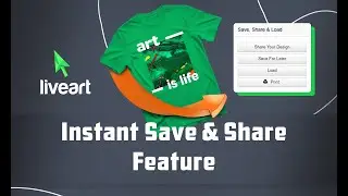 LiveArt HTML5 Product Designer - Features | Saving and Sharing the Design