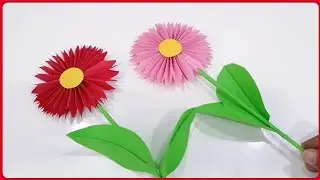 Бумажные цветы своими руками 🌻 Как сделать простые бумажные цветы 🌻 Бумажные поделки