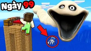 99 Ngày Sinh Tồn Giữa Biển Với HUNGRY WORM Trong Minecraft