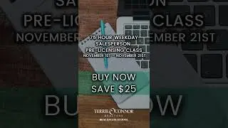 Real Estate Pre-Licensing Course: November 1-21, 2023