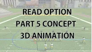 American Football Read option Plays - PART 5 - 3D ANIMATION VERSION