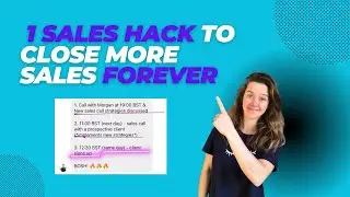 1 Sales Hack That Will Help You Close More Sales FOREVER