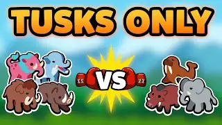 Super Auto Pets but we can only use Animals with TUSKS