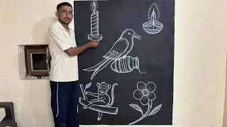 How to draw a monkey bird and lamp step by step ||😲👌 #drawingtutorial #art #artist #artvideo 