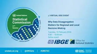 UN57SC - Why Data Disaggregation Matters for Regional and Local Decision-Making
