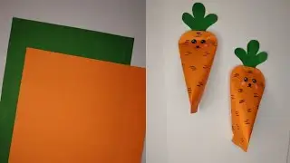 How to make a paper carrot 🥕|| DIY Cute carrot Ideas || Easy Paper Craft Ideas ||