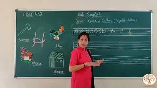 UKG || CURSIVE LETTER H || GURUKULAM ONLINE CLASSES
