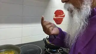 Brahmarshi Patriji cooking in our home . 03.05.2019