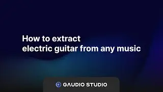 How to remove electric guitar from a song